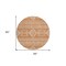 Homeroots 8' Copper And Ivory Round Southwestern Washable Indoor Outdoor Area Rug 593662 - alternate 4