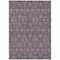 Homeroots 8' X 10' Purple Beige And Taupe Floral Washable Indoor Outdoor Area Rug 582305 - alternate 3