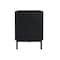 Manhattan Comfort Arvon 71 in TV Stand With Metal Legs in Black and Natural TV1550-1 - alternate 2