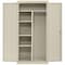 Sandusky Lee Combo Storage Cabinet, 72 in H, 36 in W, 18 in D, Swing, Keyed, Putty, 4 Shelves CAC1361872-07 - alternate 1