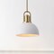 Jonathan Y Zane 9.5 in. 1-Light Modern Farmhouse Industrial Metal Dome LED Pendant, White/Brass Gold JYL9573D - alternate 7
