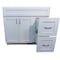 Craftmark Shaker Retreat Wht 36'' Wx34'' Hx21''D Vanity Base without Top 2 Door/2 Drawer SR3621D - alternate 1