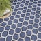 Homeroots 8' Navy Blue And Ivory Geometric Indoor Outdoor Area Rug 556334 - alternate 4
