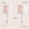 Jonathan Y Dana 19.5" Crystal Column/Metal LED Table Lamp, Clear, 2PK JYL2078A-SET2 - alternate 5