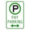 Sign Solutions Usa Parking Sign, 12 in W, Aluminum Sign, White DUS06DWT1218R7-22A - alternate 1