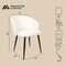 Manhattan Comfort Looma Metal Vegan Leather Side Chair in Ivory - Set of 2 DC1530-3 - alternate 3