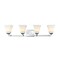 Jonathan Y Staunton 33" 4-Light Farmhouse Cottage Metal LED Vanity Light with Frosted Glass Shades, Chrome JYL7525B - alternate 5
