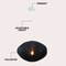 Jonathan Y Kira 18.38" 1-Light Scandinavian Japandi Adjustable Lantern Metal w/Ribbed Cocoon UFO Saucer Shade L JYL4208C - alternate 3