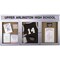 Ghent Enclosed Bulletin Board, 1 Door, Cork, Hdlnr Frm, 3 ft H x 30 in W, Natural PAK3 - alternate 1