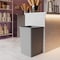 Regal Altair 35 Gallon Square Gray Plastic Trash Can, Heavy Duty Resin Construction ZR-TC-100-SQ35GR - alternate 2