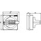 Siemens Handle with masking frame Emergency switching-off Size 75x 75 for shaft 8x 8UD1731-2AF05 - alternate 2