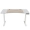 Homeroots 63" Adjustable Brown and White Standing Desk 528674 - alternate 1