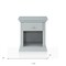 Homeroots 24" Gray Solid Wood and Wood One Drawer Nightstand 530246 - alternate 2