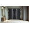 Vdomdoors Aluminum Double Doors Deux 1755 Black Enamel Opaque Black Glass 2 Sidelights Entry Modern Painted 1 DEUX1755DEXD-BLK-W14+72+14xH96-RH-I - alternate 3
