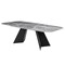 Homeroots 94" Gray and Black Ceramic and Steel Dining Table 654237 - alternate 5