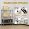 Factory 2U Wire Shelving Unit, 14inD x 24inW x 36inH, 3 Shelves, Medium Duty 250 lbs Per Shelf, Chrome 803964 - alternate 4
