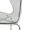 Leisuremod Oyster Acrylic Barstool with Steel Frame in Chrome Finish, Smoke OC31TBL - alternate 2