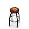 Holland Bar Stool Co 36" Blk Wrinkle Arizona State Swivel Bar Stool, Accent Ring, Sparky Logo L8B2B36ArizSt-S - alternate 1