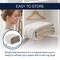 Jonathan Y Orton Distressed Ticking Stripe Non-Slip Machine-Washable Beige/Cream 4 ft. x 6 ft. Area Rug WSH519F-4 - alternate 3