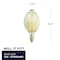 Bulbrite Grand Nostalgic Collection 60w Dimmable BT56 Shape Oversized Decorative Med (E26) Base, 2200K Amber 137201 - alternate 2