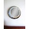 Homeroots 21" Silver Round Aluminum Framed Accent Mirror 364221 - alternate 3