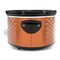 Brentwood Industries Scallop Pattern 4.5 Quart Slow Cooker in Copper SC-140C - alternate 2