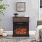 Edendirect 25 in. Freestanding with 3-Sided glass Electric Fireplace in Brown ZR-W1769134114 - alternate 2