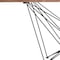 Homeroots Light Brown And Black Solid Wood And Metal Dining Table 283195 - alternate 3