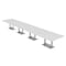 Skutchi Designs Rectangle Conference Table With Power Unit, 48 in W, 240 in L, White HAR-REC-48X240-DOU-WA7976-NA - alternate 1