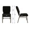 Flash Furniture Dot Fabric Church Chair, Black XU-CH-60096-BK-BAS-GG - alternate 3