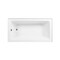 Kingston Brass 60-Inch Acrylic Rectangular 3-Wall Alcove Tub Combo with Waste and Overflow Drain, Left Hand Drain CVTAP603222L3 - alternate 3