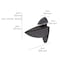 Dolle Ara 4.5 in. H X 1.8 in. W X 4.1 in. D Black Metal Shelf Clips 13381 - alternate 2