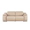Homeroots 80in Beige and Silver Leather Power Reclining Loveseat 643817 - alternate 1