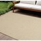 Homeroots 9' X 12' Natural Geometric Indoor Outdoor Area Rug 573220 - alternate 2