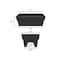 Bloem Deck Rail Planter Finley 9.5in H X 11.74in W X 24in D Plastic Black Black FDR2400 - alternate 4