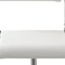 Homeroots Set of Two White and Silver Metal and Faux Leather Low Back Adjustable Height Bar Chairs, 2PK 555024 - alternate 2