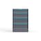 Strong Hold 4 drawer cabinet - (1x 6ft, 1x 8ft, 2x 10ft) - Blue accents - Keyed Alike S3044-PPAAS-0402FS - alternate 1