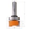 Cmt DADO & PLANER BIT WITH BEARING D=1-1/2inx5/8in S=1/2in 852.504.11B - alternate 3