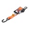 Mytee Products 2in x 10ft Auto Re-Tractable Ratchet Straps with Zinc Coated S hook - Orange 2 Pcs RS210R-OR2PK - alternate 1
