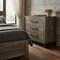 Homeroots 37" Brown and Gray Solid Wood Three Drawer Chest 524595 - alternate 5