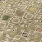 Homeroots 8' Sage Ivory And Beige Round Geometric Washable Indoor Outdoor Area Rug 612216 - alternate 2