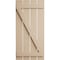 Ekena Millwork Rustic Four Board Spaced Board-n-Batten Rough Sawn Faux Wood Shutters w/Z-Board, 23 1/2W x 86H, PR SHUBSZ23X86RSPR - alternate 6