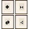 Homeroots Set Of Four Geometrics I Black Framed Print Wall Art, 4PK 525391 - alternate 1