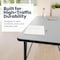 Flash Furniture Commercial Adjustable Height Rectangular Activity Table - Locking Casters-Gray XU-A2460-REC-GY-T-A-CAS-GG - alternate 3