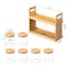 Basicwise Kitchen Stuff, Bamboo, Beige, 11 in W, 3.75 in L QI004706.6 - alternate 3