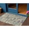 Homeroots 3' X 5' Sage Gray And Plum Abstract Washable Indoor Outdoor Area Rug 630903 - alternate 1