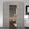 Sartodoors Modern Double Pocket Doors, Planum 0020 Grey Oak, Kit Trims Rail Hardware, Solid Wood Interior Bedr PLANUM0020DP-SD-36 - alternate 1