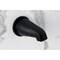 Kingston Brass Triple-Handle Tub and Shower Faucet, Matte Black KBX8130KPS - alternate 2