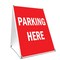 Signmission Parking Here, 36 Inch x 24 Inch A-frame Yard Sign, Plastic Sign SBC-2436-Parking Here - alternate 1