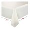 Smarty Had A Party 54 x 108 Ivory Rectangular Disposable Plastic Tablecloths 96 Tablecloths, 96PK 813270-IV-CASE - alternate 4
